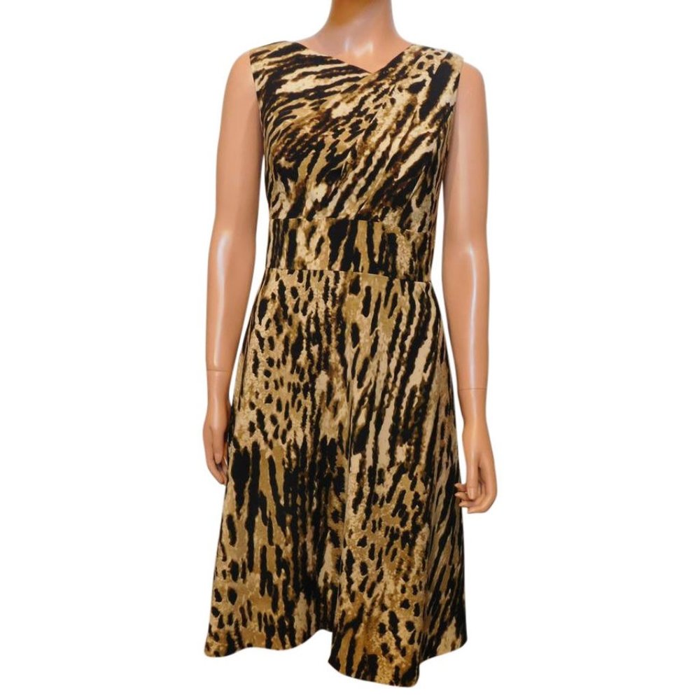 NEW Calvin Klein Leopard Print Dress   Final Price
